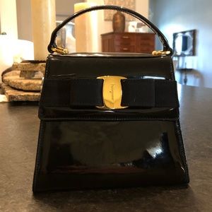 Salvatore Ferragamo Black Evening Bag